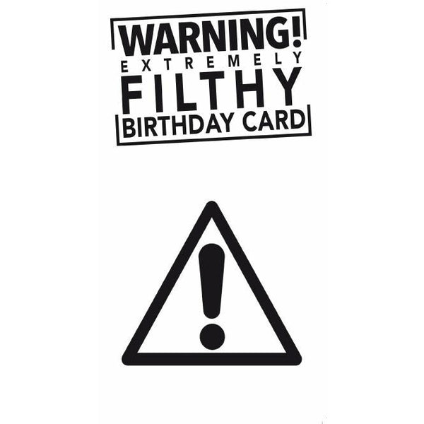 Face Ache, Filthy, Birthday Greetings Card