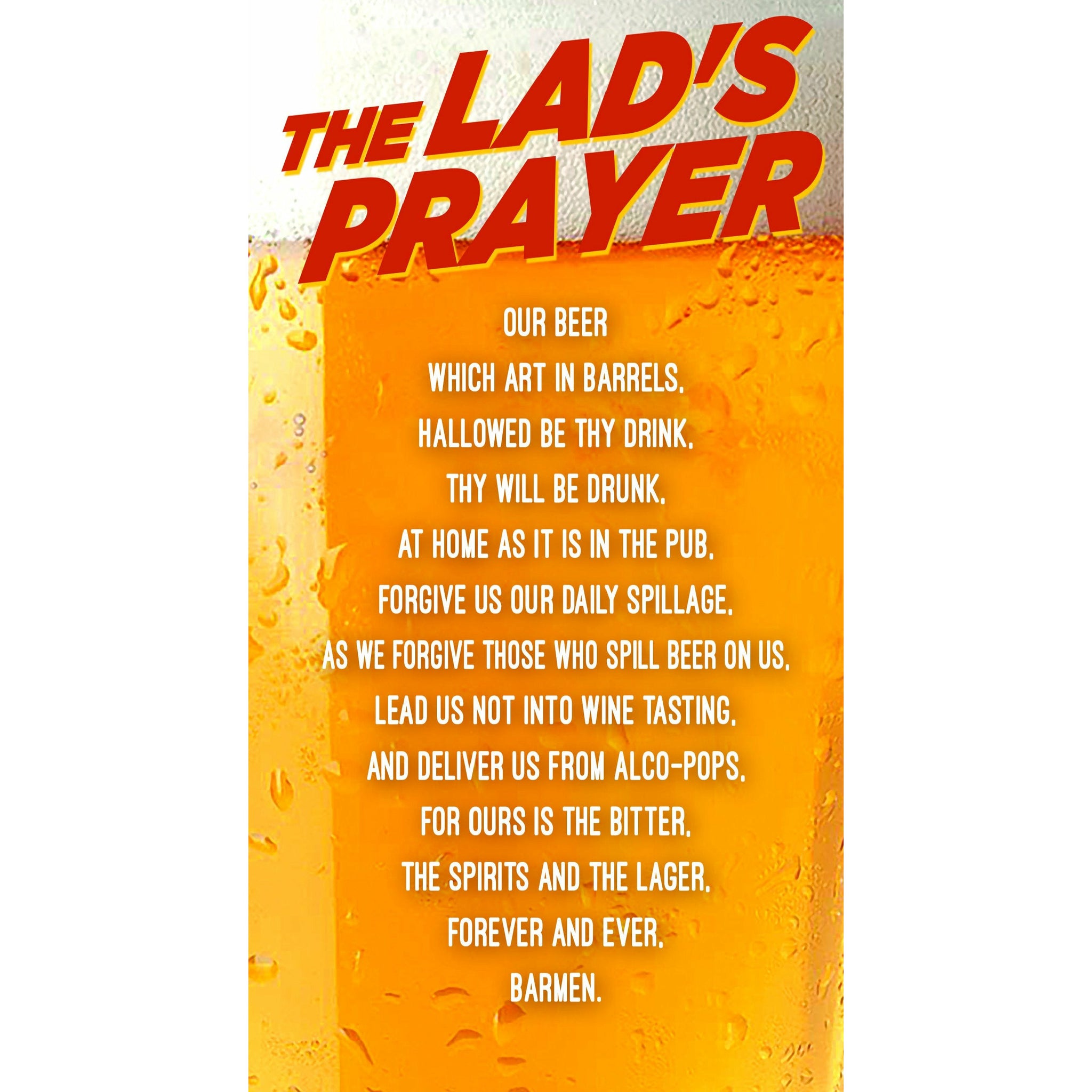 Face Ache, Lad's Prayer, Open, Greetings Card