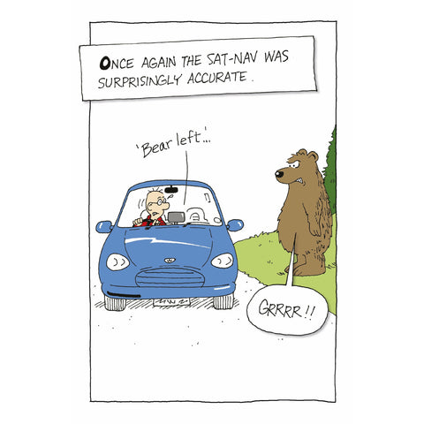 Norbert & Val, Bear Left, Open, Greetings Card