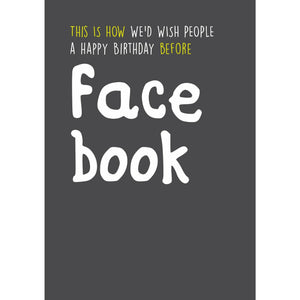 Seriously Just Kidding, Facebook, Birthday Greetings Card