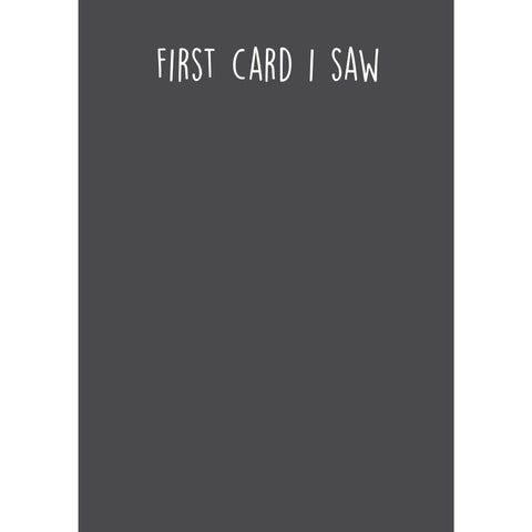 Seriously Just Kidding, First Card, Open Greetings Card