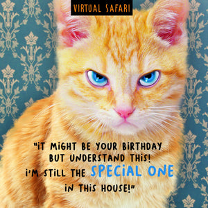 Virtual Safari, Special, Birthday Greetings Card