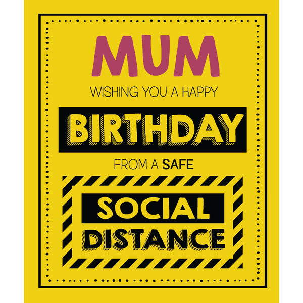 Jam and Toast, Social Distancing Mum, Birthday Greetings Card