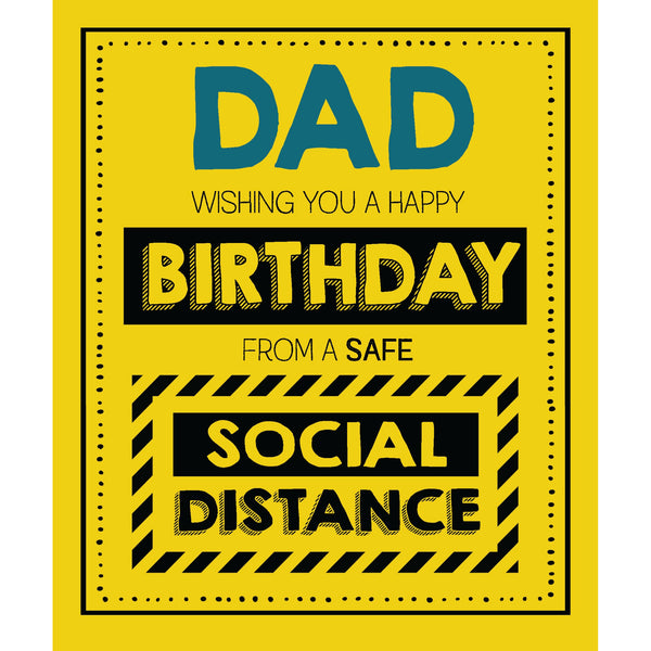 Jam and Toast, Social Distancing Dad, Birthday Greetings Card