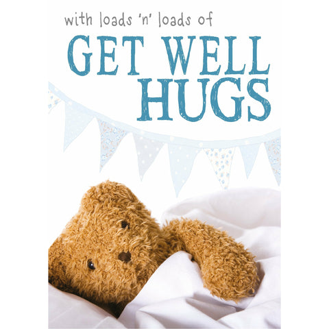 Snuggly Bumkins, Hugs, Get Well, Greetings Card