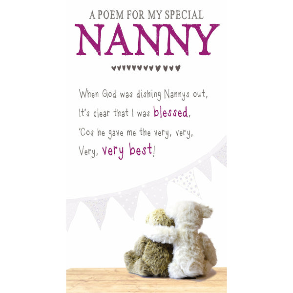 Snuggly Bumkins, Blessed, Nanny Greetings Card