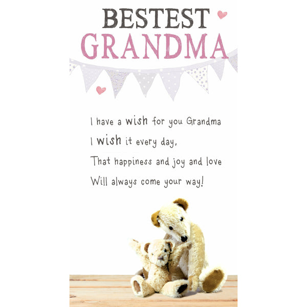 Snuggly Bumkins, Wish, Grandma, Greetings Card