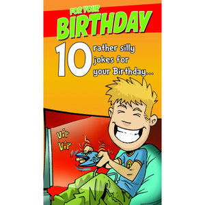 Face Ache, Silly, 10th Birthday, Greetings Card