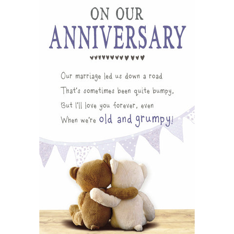 Snuggly Bumkins, Grumpy, Our Anniversary, Greetings Card