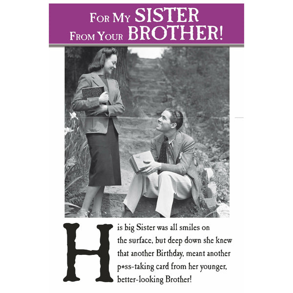 Emotional Rescue, Smiles Sister, Sister, Greetings Card