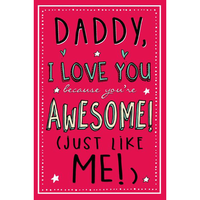 Jam And Toast, Awesome, Daddy, Greetings Card