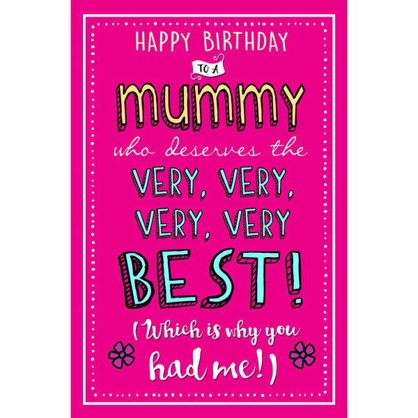 Jam And Toast, Very Best, Mummy Greetings Card