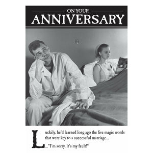 On The Ceiling, Successful, Your Anniversary, Greetings Card